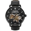 Наручний годинник чоловічий BESTA Skeleton UA Black Чорний (3121)