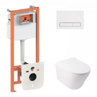 Набір Qtap Інсталяція 3 В 1 Nest Qt0133M425 З Панеллю Змиву Лінійної Qt0111M08V1384W + Унітаз З Сидінням Swan Qt16335178W Набір Qtap Інсталяція 3 В 1 Nest Qt0133M425 З Панеллю Змиву Лінійної Qt0111M08V1384W + Унітаз З Сидінням Swan Qt16335178W