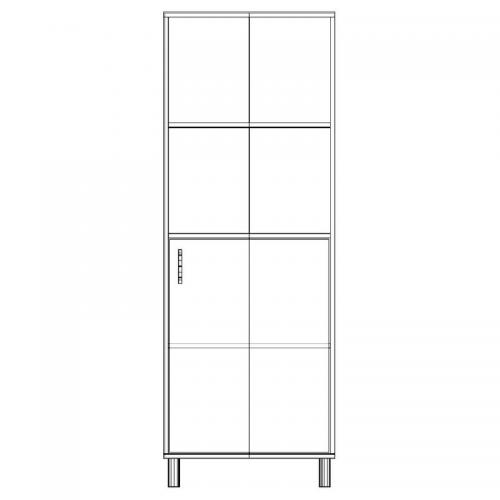 Шафа-Пенал Тиса Мебель ШС-625 Дуб сонома 166x35x60 см Шафа-Пенал Тиса Мебель ШС-625 Дуб сонома 166x35x60 см