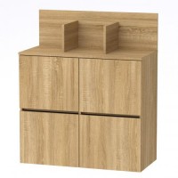 Тумба підвісна МГ-5 Компаніт Дуб сонома (85,2х40х100,4 см) Тумба підвісна МГ-5 Компаніт Дуб сонома (85,2х40х100,4 см)