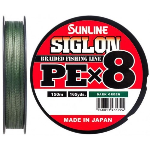 Шнур Sunline Siglon PE х8 150m # 1.5 / 0.209mm 25lb / 11.0kg (1658-09-79) Шнур Sunline Siglon PE х8 150m # 1.5 / 0.209mm 25lb / 11.0kg (1658-09-79)