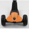 Самокат Lamborghini триколісний складне алюмінієве кермо, колеса PU зі світлом Orange/Black (102314)