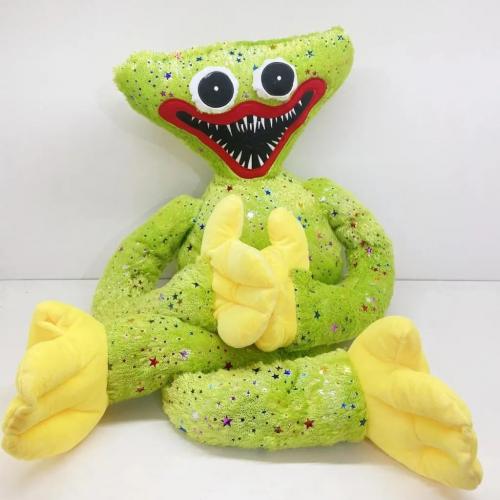 М'яка іграшка UKC Блискучий Хагі Ваги Huggy Wuggy з липучками на руках 45 см Салатовий М'яка іграшка UKC Блискучий Хагі Ваги Huggy Wuggy з липучками на руках 45 см Салатовий