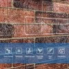 Самоклеюча 3D панель під коричневу цеглу катеринослав Sticker Wall 20000х700х3мм