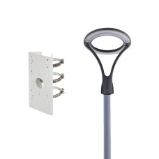 Комплект світильник парковий Lightwell LW-GL-50T/стовп парковий 4 м/кронштейн Dahua PDS-1275ZJ-SUS