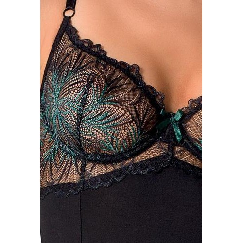 Корсет та стрінги FLORIS CORSET S/M Чорний (PS23708) в інтернет супермаркеті PbayMarket!