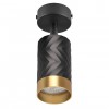 Спот Polux Arras 5.5x5.5x10 см Чорно-золотистий (Pol323538)