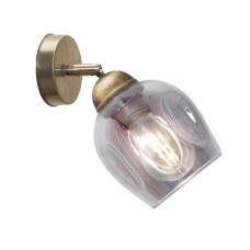 Світильник настінно-стельовий MSK Electric Enigma під одну лампу PL 20241-1 BN Бронзовий (619385)