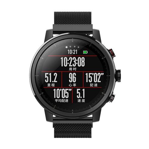 Ремінець BeWatch міланська петля для Xiaomi Amazfit Stratos Чорний (1020201.3) Ремінець BeWatch міланська петля для Xiaomi Amazfit Stratos Чорний (1020201.3)