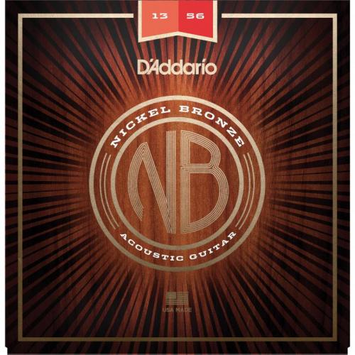 Струни для акустичної гітари 6 шт D'Addario NB1356 Nickel Bronze Medium Acoustic Guitar Strings 13/56 Струни для акустичної гітари 6 шт D'Addario NB1356 Nickel Bronze Medium Acoustic Guitar Strings 13/56