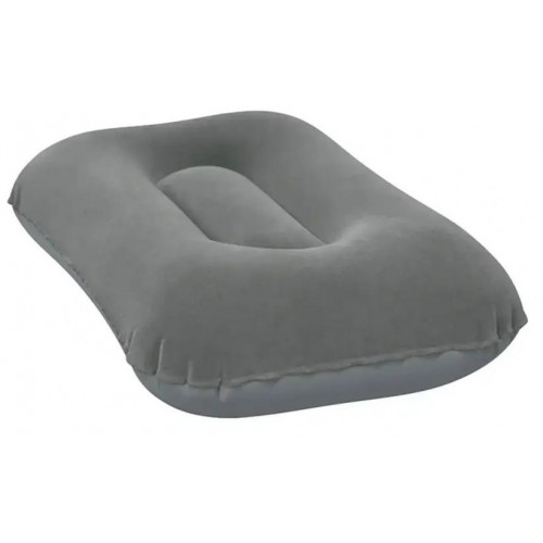 Надувна подушка Bestway кемпінгова 42х26х10 см Сірий (454941 grey) Надувна подушка Bestway кемпінгова 42х26х10 см Сірий (454941 grey)