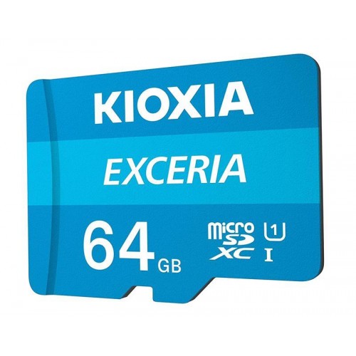 Карта пам'яті MicroSDXC 64GB UHS-I Class 10 Kioxia Exceria R100MB/s (LMEX1L064GG2) + SD-адаптер