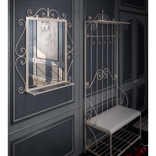 Комплект передпокою: передпокій/дзеркало Tenero Амбер Білий (1588) Комплект передпокою: передпокій/дзеркало Tenero Амбер Білий (1588)