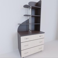 Комод із надбудовою Тиса Мебель К-83р Венге Дуб молочний 183x47x80 см Комод із надбудовою Тиса Мебель К-83р Венге Дуб молочний 183x47x80 см