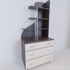 Комод із надбудовою Тиса Мебель К-83р Венге Дуб молочний 183x47x80 см