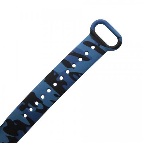 Ремінець Painted Strap для Xiaomi Mi Band 5/6 Blue Camo Ремінець Painted Strap для Xiaomi Mi Band 5/6 Blue Camo