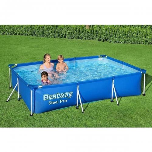 Басейн каркасний Bestway 56404 прямокутний 300х201х66 см Blue