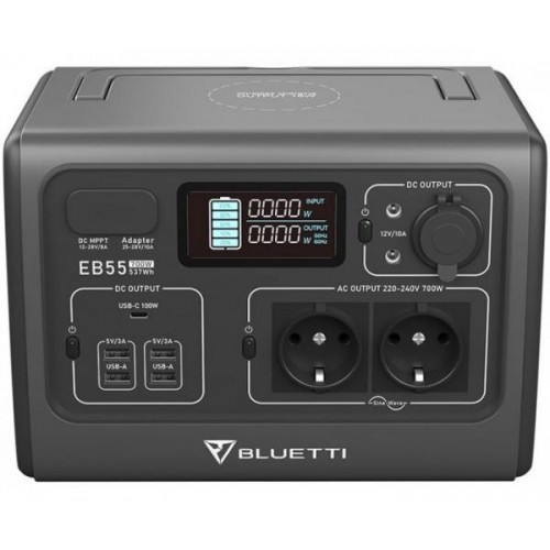 Зарядна станція Bluetti PowerOak EB55 Portable Power Station 700W 537Wh в інтернет супермаркеті PbayMarket!