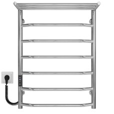 Рушникосушарка електрична Трапеція з полицею П7 500х700 Deffi Хром JD03 (C.TP.70.50.7.E.C.L.1)