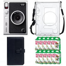 Подарунковий набір камера Fujifilm Instax Mini EVO/Фотопапір 100 шт/Чохол/Фотоальбом 108 фото Чорний