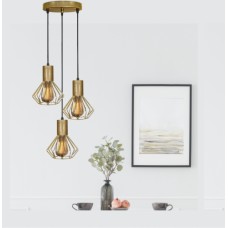 Світильник лофт MSK Electric Diadem підвісний на круглій основі NL 2215-3R BN