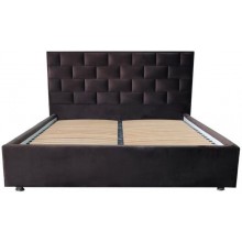 Ліжко двоспальне BNB Littorio Comfort 160 x 200 см Simple Коричневий