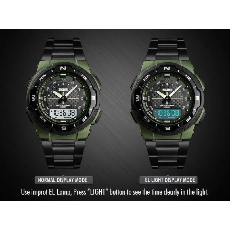 Чоловічий годинник Skmei 1370 Marshal Зелений