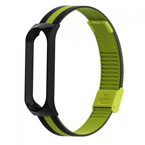 Ремінець Milanese Loop Strap для Xiaomi Mi Band 5/6 Black Green Ремінець Milanese Loop Strap для Xiaomi Mi Band 5/6 Black Green