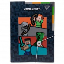 Папка YES А4 з 3 роздільниками на резинці Minecraft (492112)
