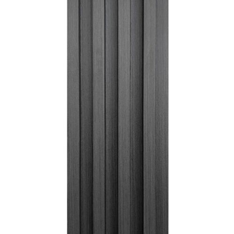 Декоративна стінова рейка Sticker Wall WPC Графіт 160x3000x23 мм (SW-00001529)