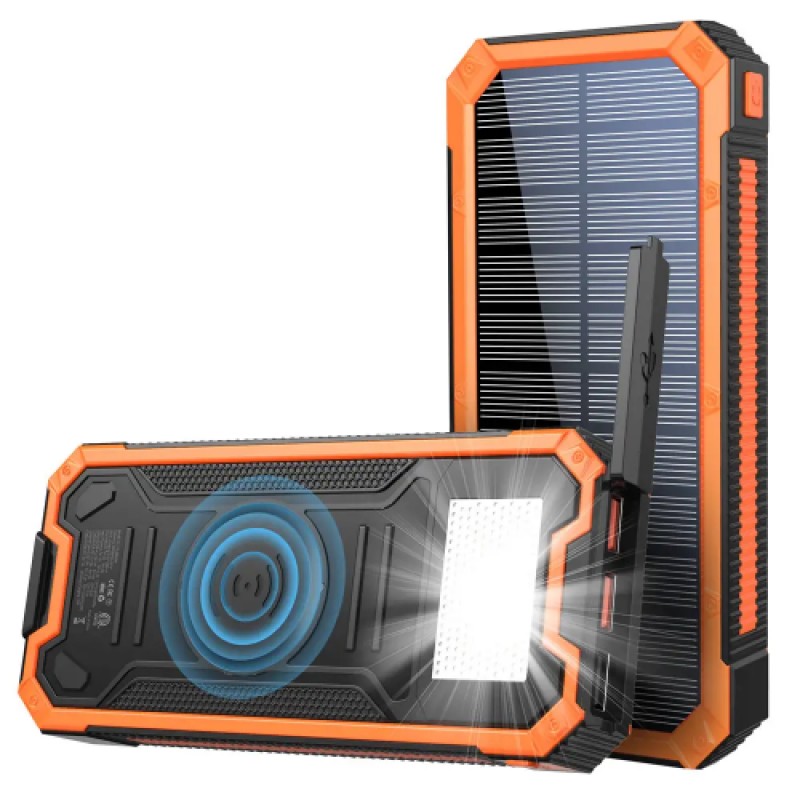 Зарядний пристрій на сонячних батареях iBattery YD-888KW 30000 mAh з ліхтариком (2431426714)