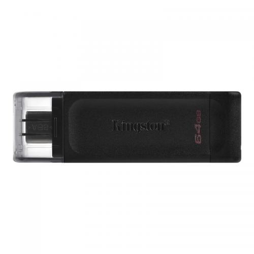 Флеш-накопичувач USB3.2 64GB Type-C Kingston DataTraveler 70 Black (DT70/64GB)