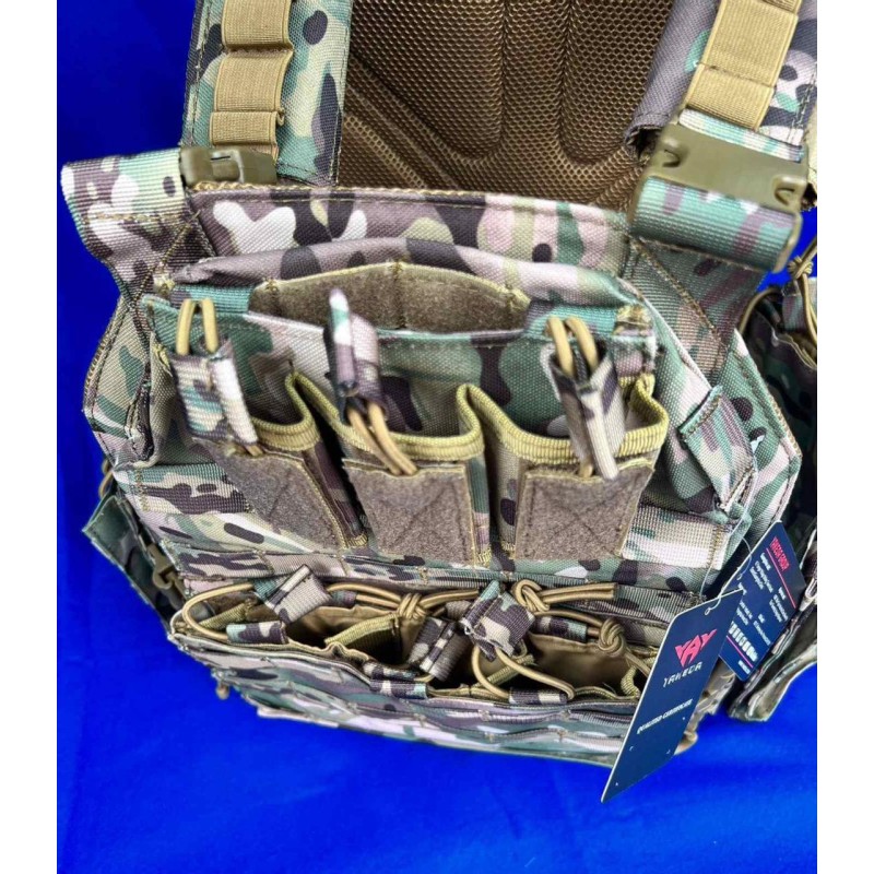 Плитоноска без плит з підсумками Yakeda One Size Мультикам (1771651517)