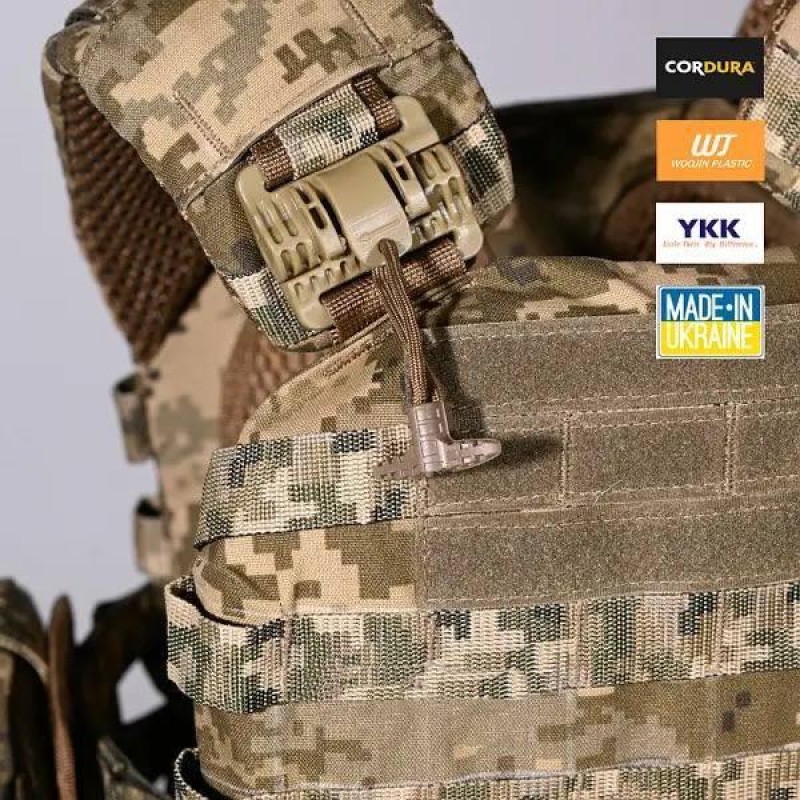 Плитоноска та 6 підсумків без плит No Brand М5 Піксель (2132250759)