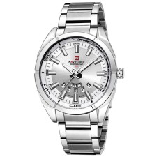 Наручний годинник чоловічий NaviForce Rocket Сріблястий (1166)