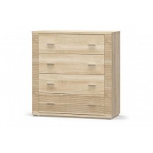 Комод для речей Меблі Сервіс Гресс 4Ш дуб самоа Комод для речей Меблі Сервіс Гресс 4Ш дуб самоа