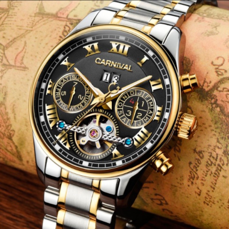 Чоловічий годинник Carnival Sappfire Silver-Gold