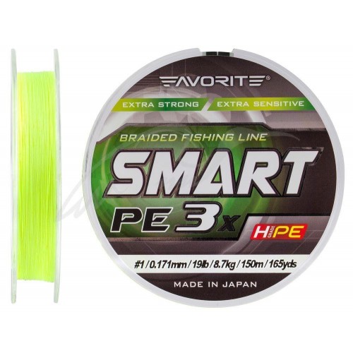 Шнур Favorite Smart PE 3x 150м 1.0/0.171mm 19lb/8.6kg (1693-10-58) в інтернет супермаркеті PbayMarket!