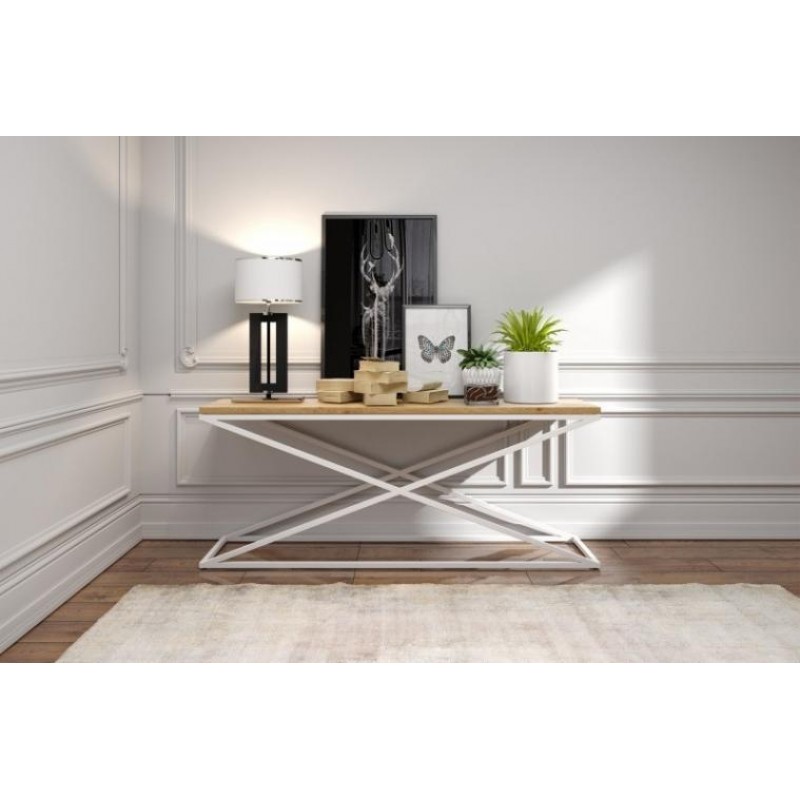 Консоль для дому в стилі Loft NS-397 630x1100x370 мм Черный