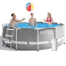 Каркасний басейн Intex 26706-5, 305 x 99 см (3 785 л/год, драбина, тент, підстилка)
