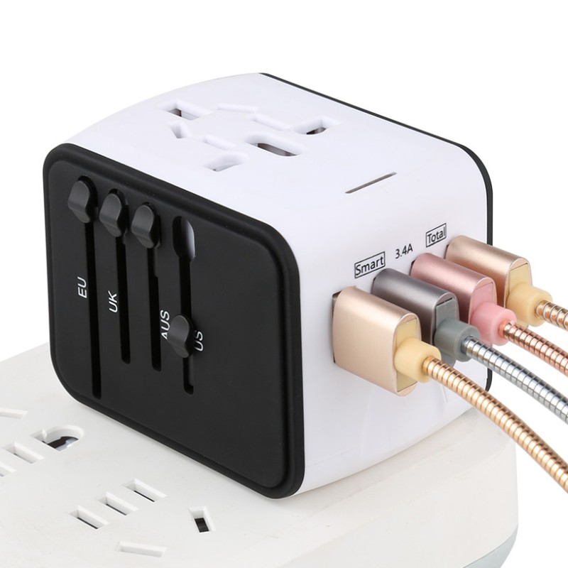 Універсальний адаптер Otravel для подорожей білий O-199-4U