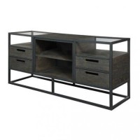 Тумба підставка для TV у стилі Loft NS-2097 630x1200x400 мм Черный Тумба підставка для TV у стилі Loft NS-2097 630x1200x400 мм Черный