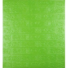 Самоклеюча декоративна 3D панель 3D Loft 700x770x5 мм Зелений (140)