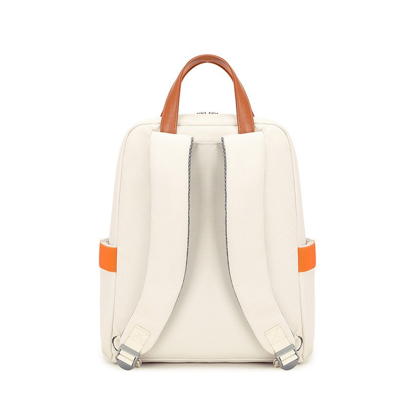 Рюкзак жіночий міський тканинний з відділом для ноутбука iBag Молочний (IBR199O)