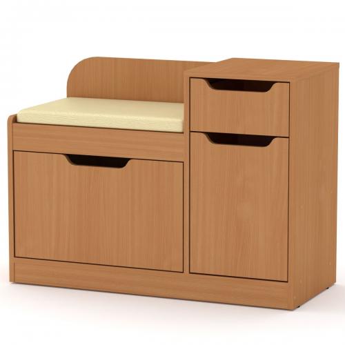 Тумба для взуття Компаніт ТО 12 Бук (90х38х66 см) Тумба для взуття Компаніт ТО 12 Бук (90х38х66 см)