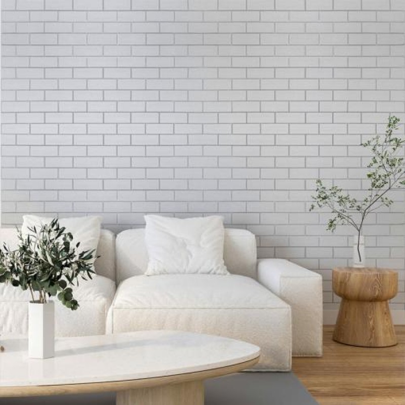 Самоклеюча стінова панель 3D Sticker Wall 700х700х4 мм Білий (D) SW-00001502