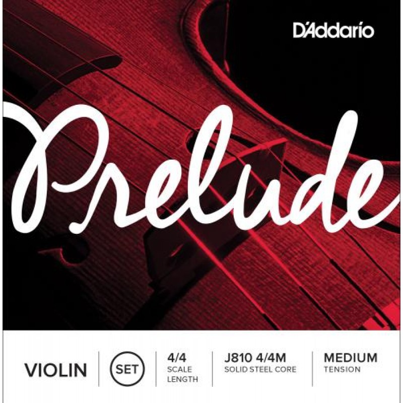 Струни для скрипки D'Addario J810 4/4M Prelude Violin Strings Medium Tension