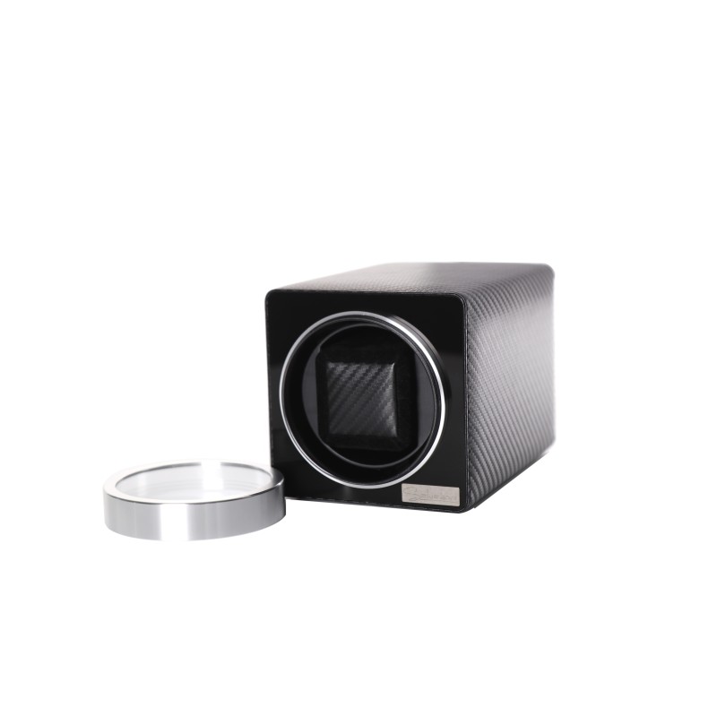 Шкатулка Salvadore для підзаводу 1 годинника MBPU/411/CF 11х11х17,5 см Чорний