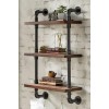 Полиці навісні з труб GoodsMetall у стилі LOFT 700х600х200 ПТ1