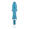 Вібратор-кролик із потрійним відростком Satisfyer Embrace me Turquoise, 2 мотори, діаметр 3,6 см в інтернет супермаркеті PbayMarket!